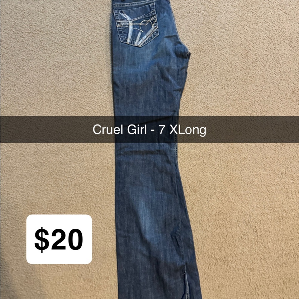 Cruel Girl Blue Boot Cut Jeans Classic Style